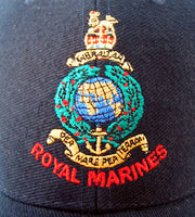 Royal Marines Embroidered Baseball Cap - Navy Blue