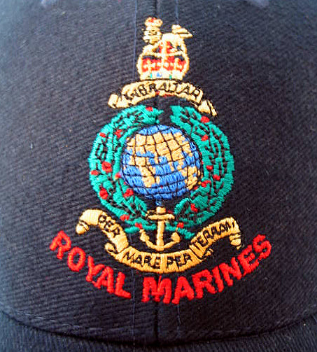 Royal Marines Embroidered Baseball Cap - Navy Blue